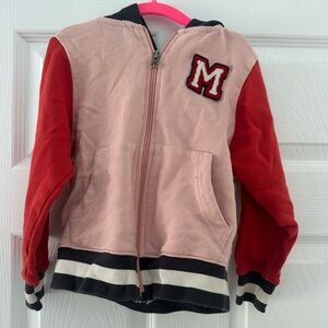 Hanna Anderson girls 4T Minnie Mouse Zipper Up Hoodie